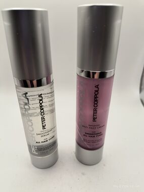 PETER COPPOLA Smoothing Hair Serum & Anti-Frizz Cream 1.75oz Each Unused